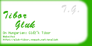 tibor gluk business card